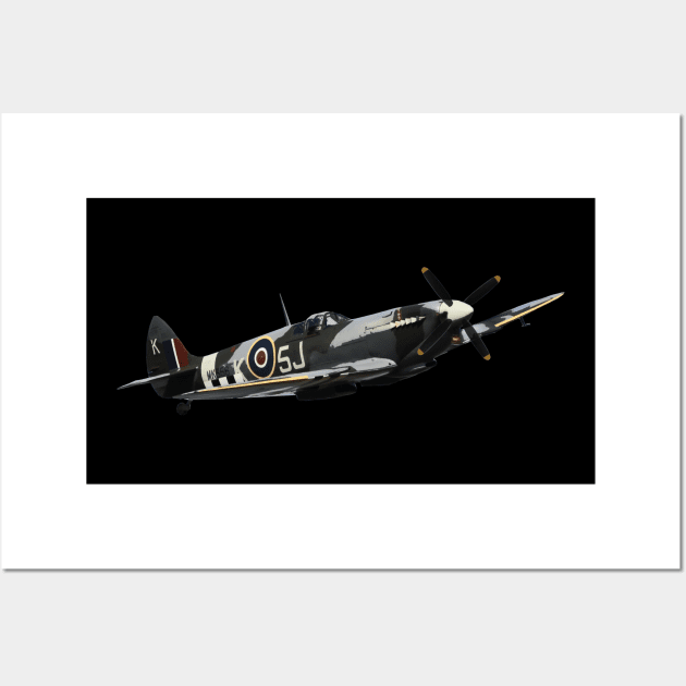 Spitfire T shirt Wall Art by Dirty Custard Designs 